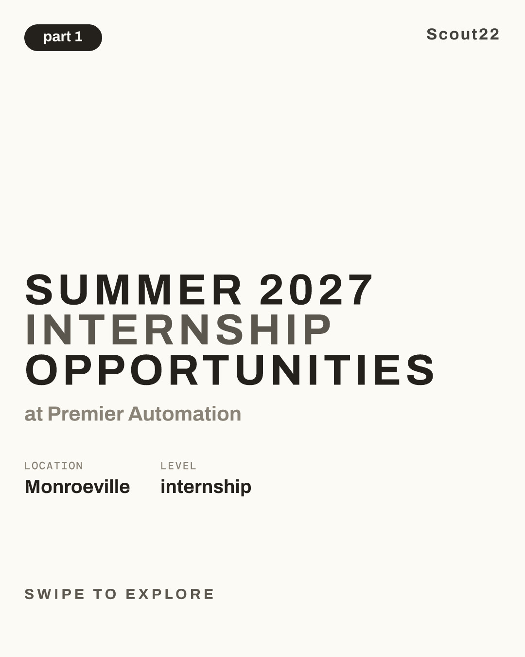 Summer 2027 Internship Opportunities at Premier Automation