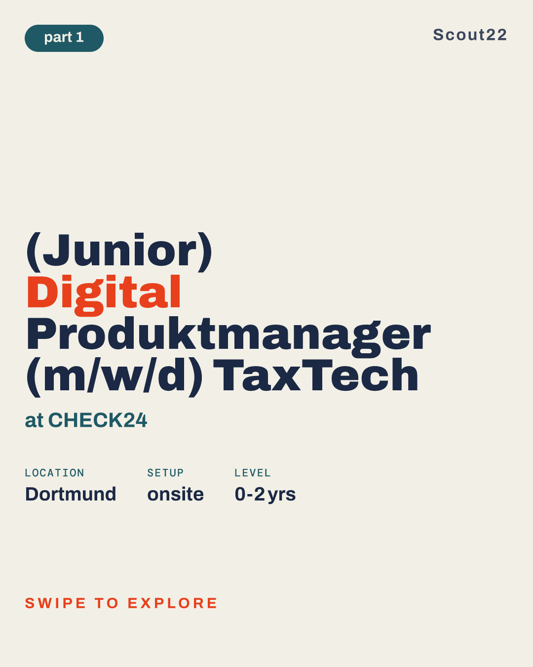 (Junior) Digital Produktmanager (m/w/d) TaxTech at CHECK24