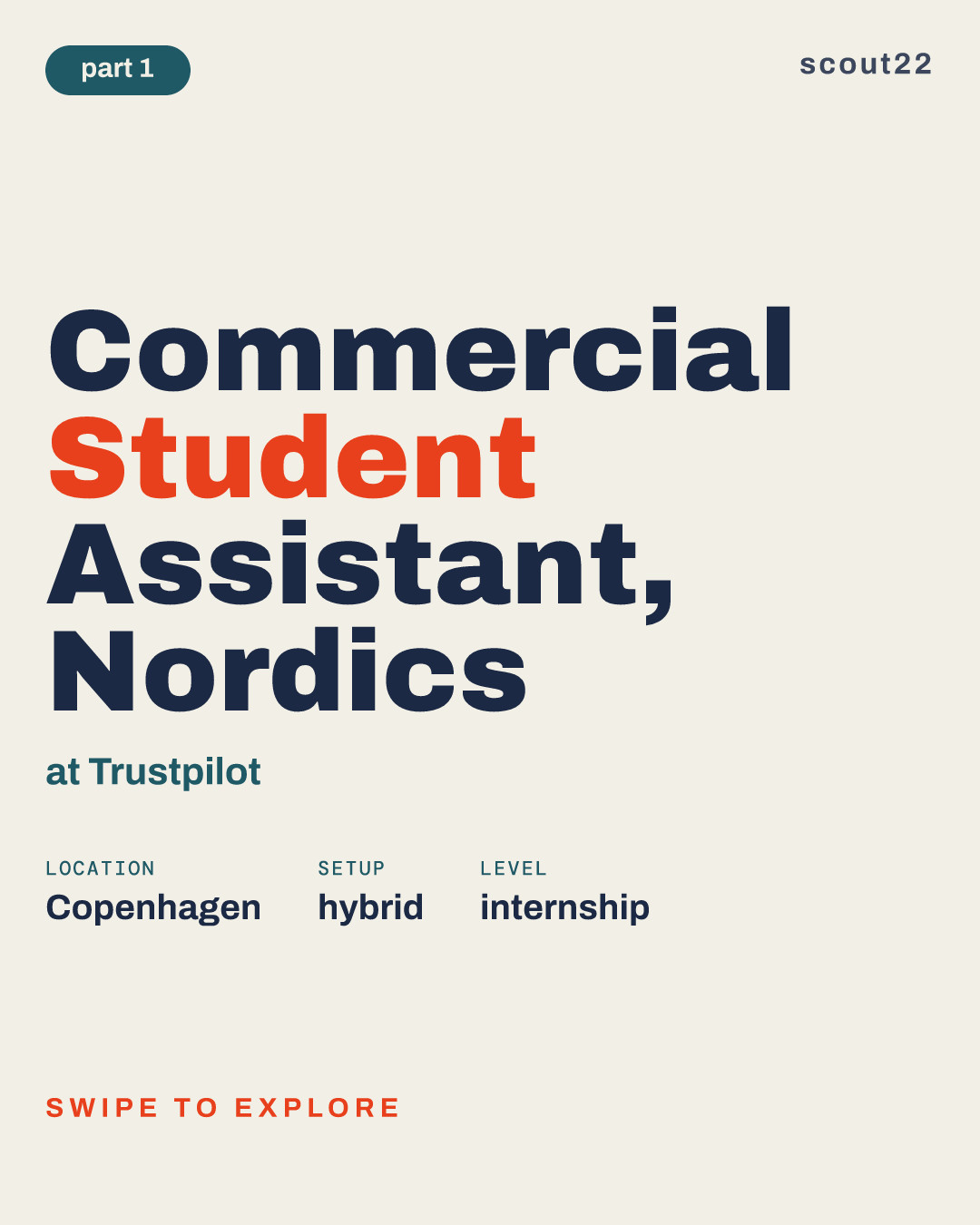 Commercial Student Assistant, Nordics at Trustpilot