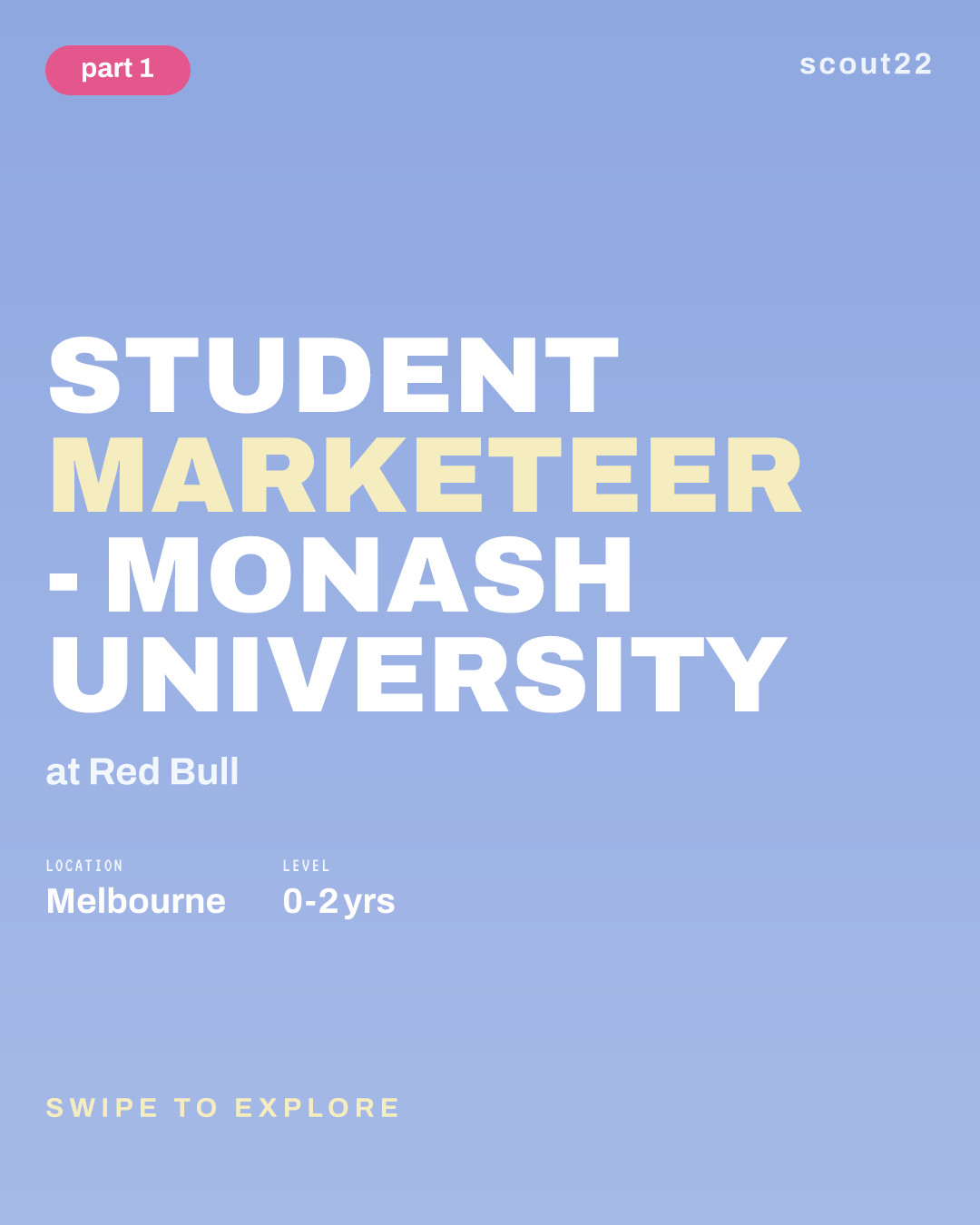Student Marketeer - Monash University at Red Bull