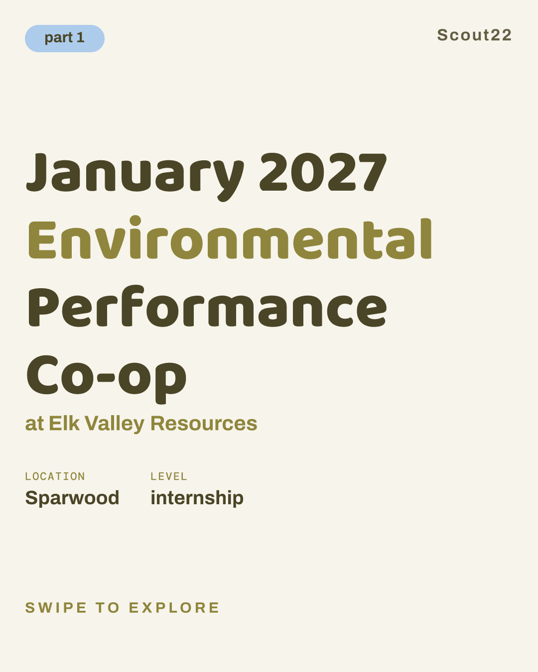January 2027 Environmental Performance Co-op at Elk Valley Resources