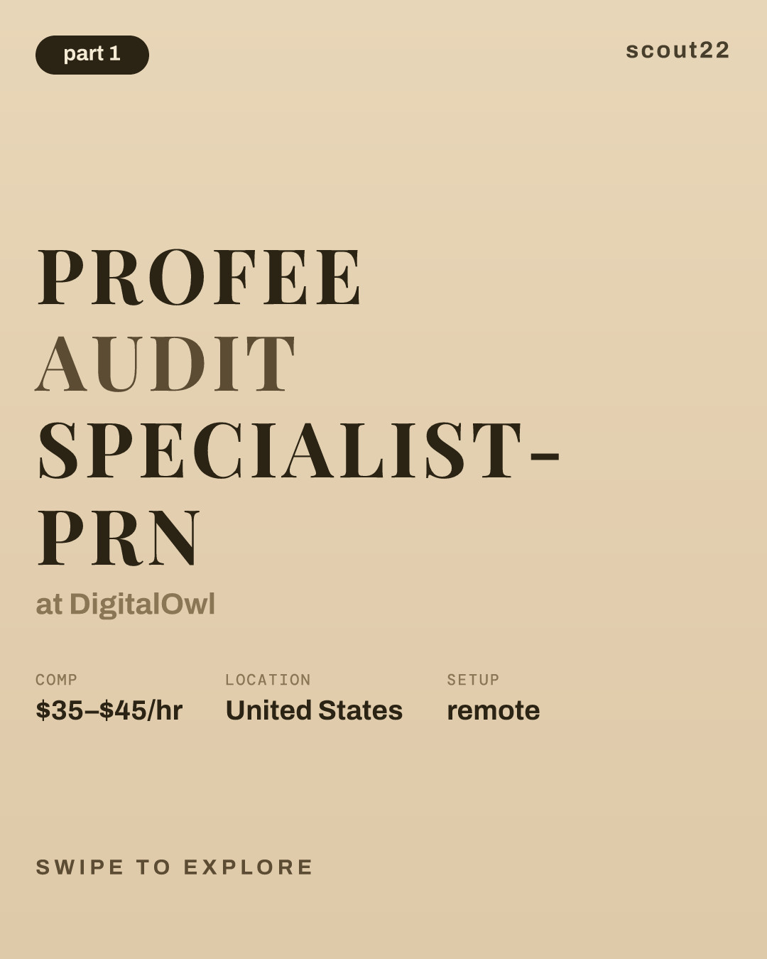 ProFee Audit Specialist- PRN at DigitalOwl