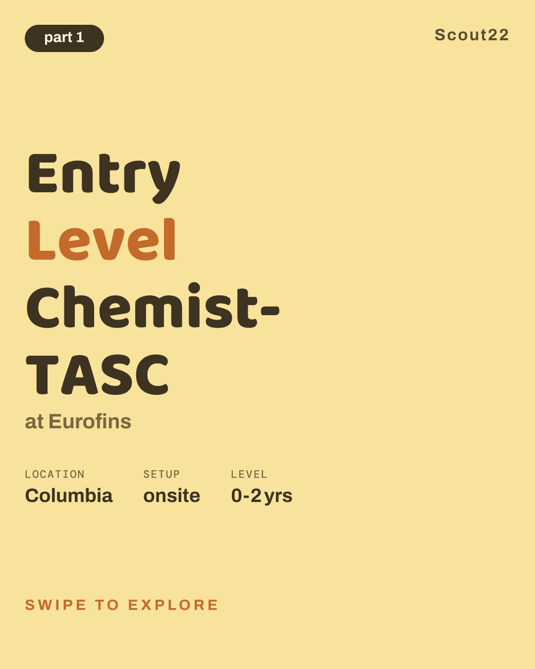 Entry Level Chemist- TASC at Eurofins