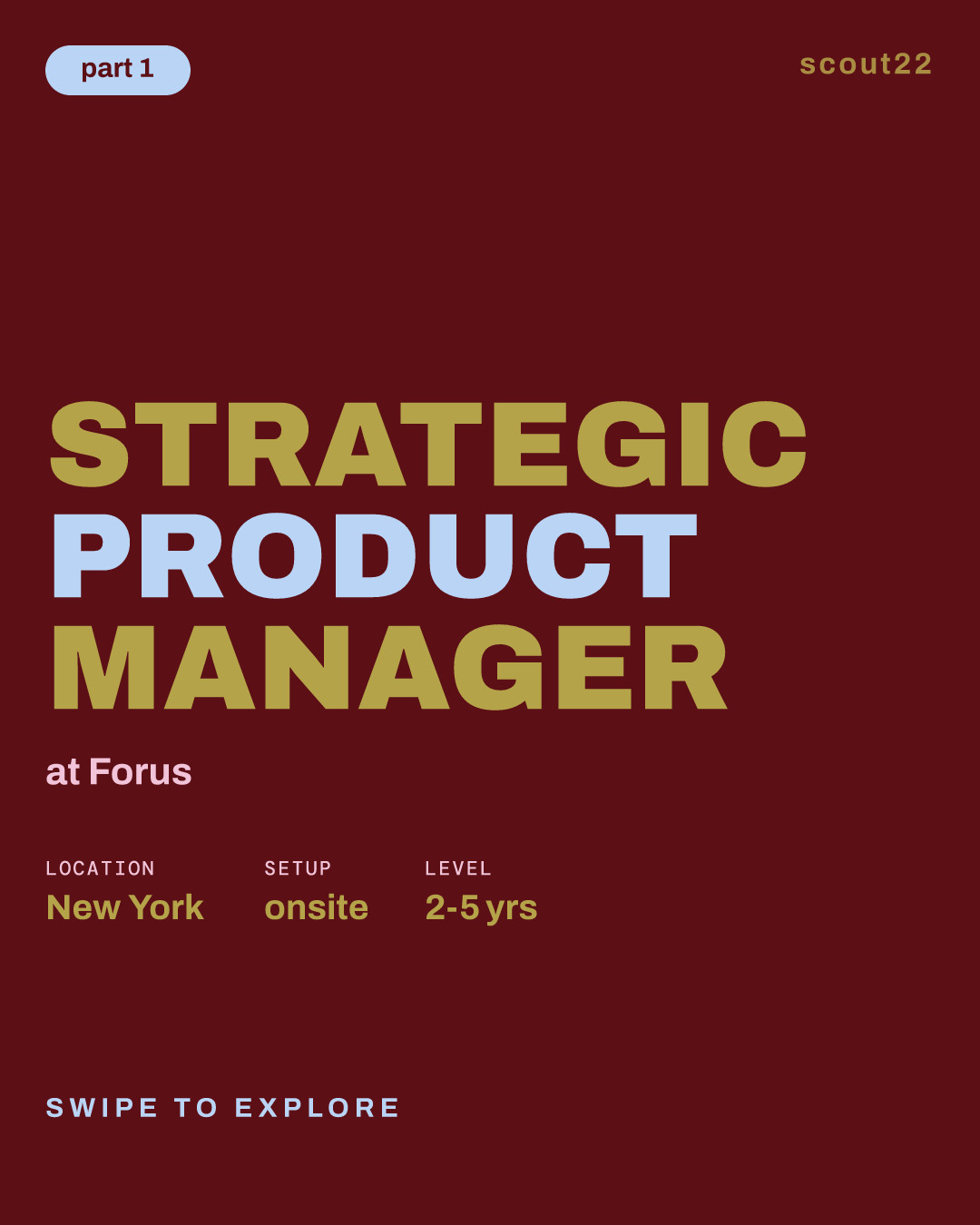 Strategic Product Manager at Forus