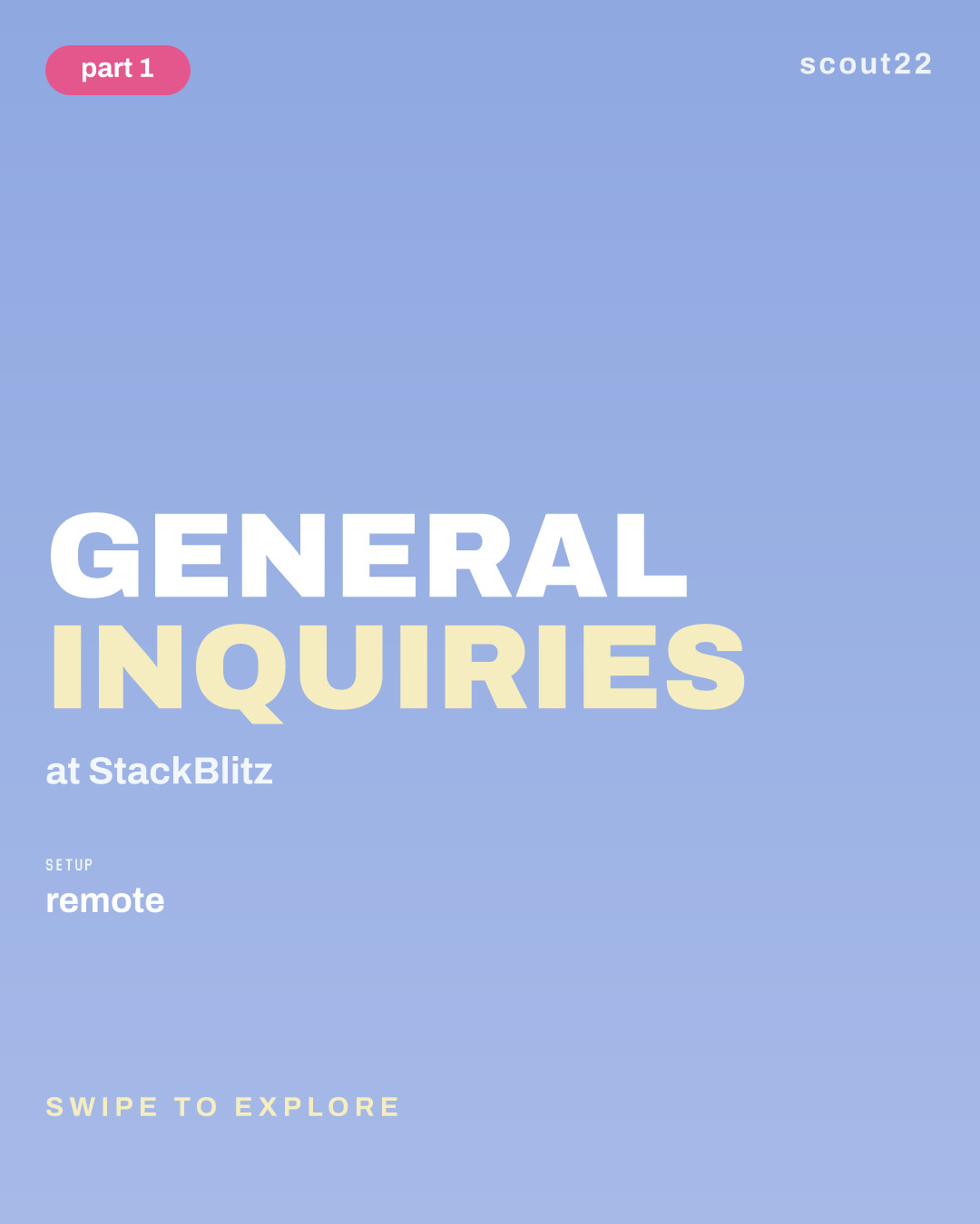 General Inquiries at StackBlitz