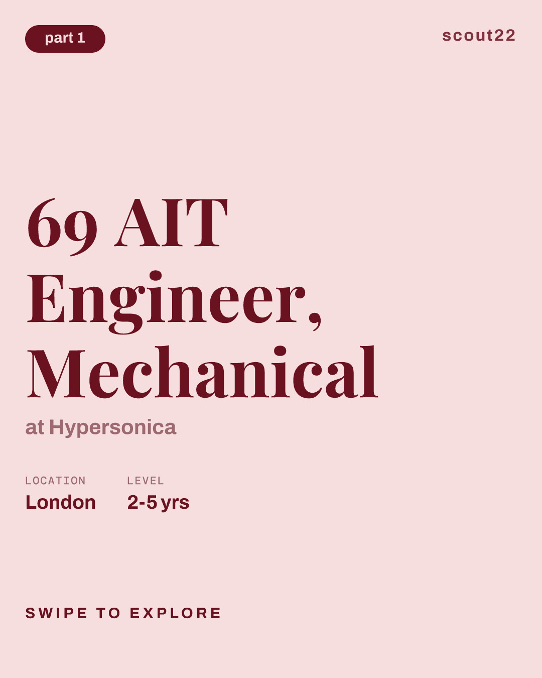69 AIT Engineer, Mechanical at Hypersonica