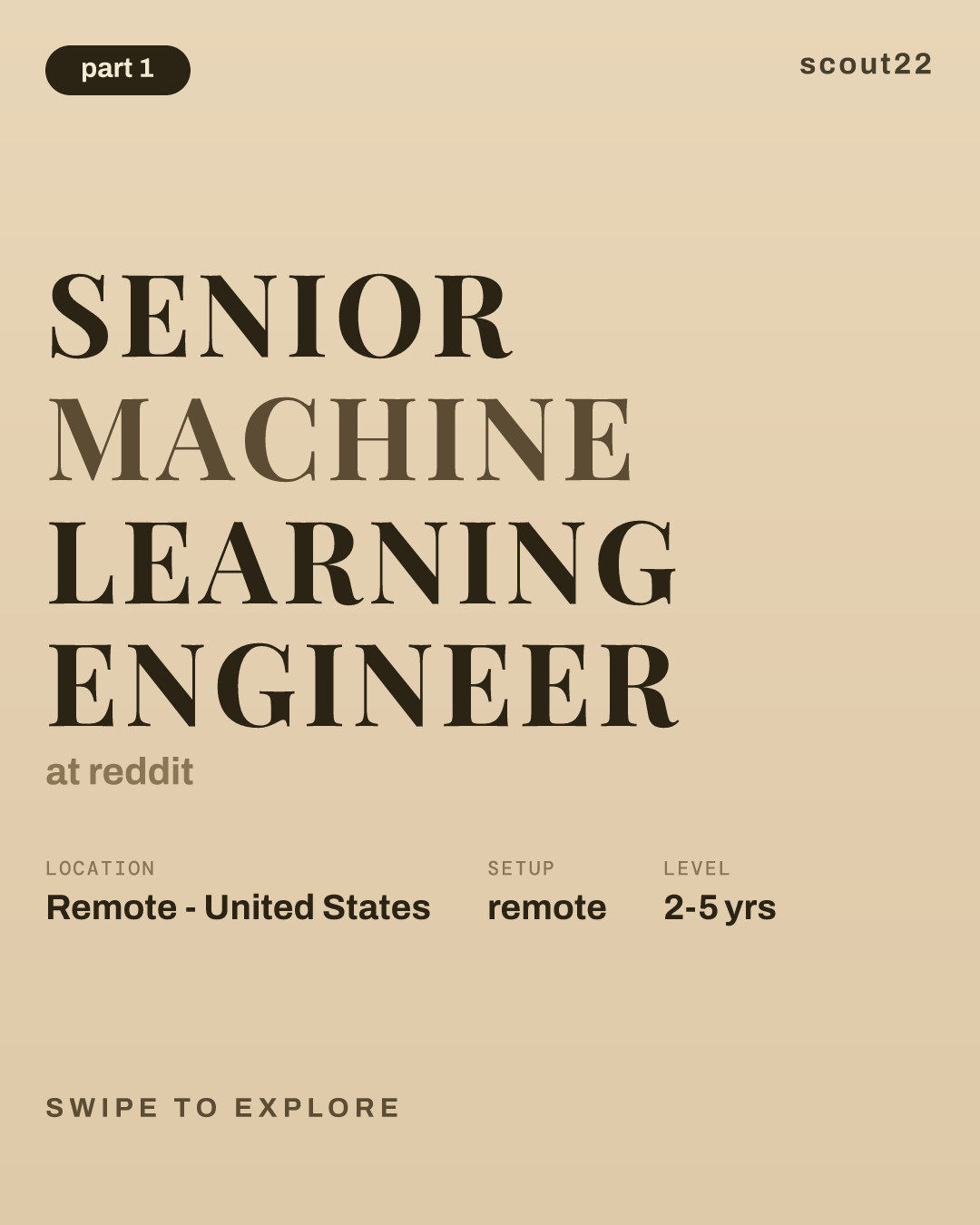 Senior Machine Learning Engineer at reddit