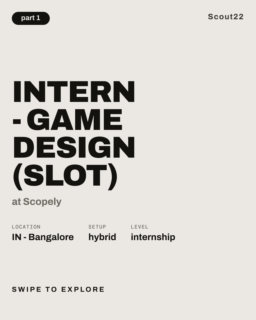 Intern - Game Design (Slot) at Scopely