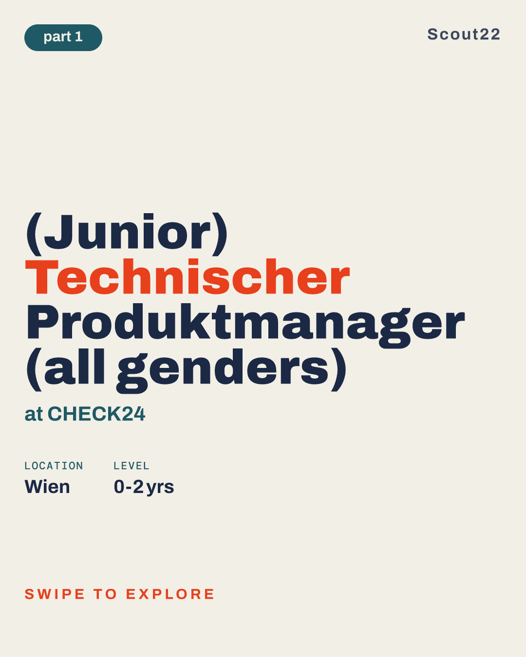 (Junior) Technischer Produktmanager (all genders) at CHECK24