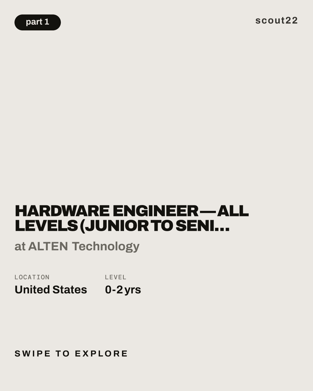 Hardware Engineer — All Levels (Junior to Senior) at ALTEN Technology