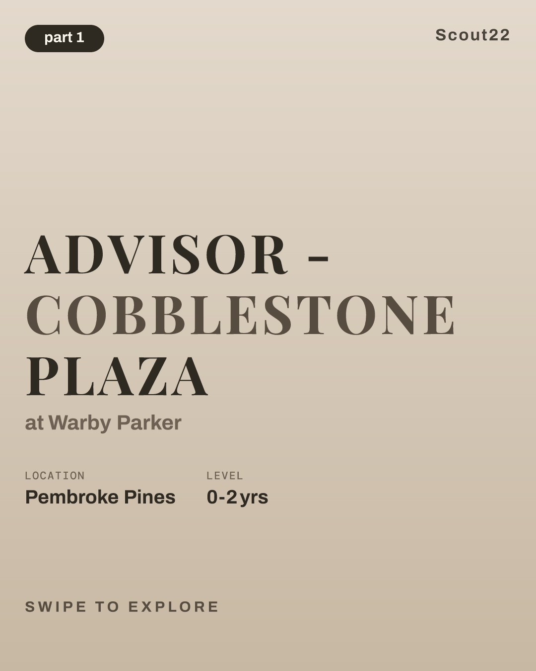 Advisor - Cobblestone Plaza at Warby Parker
