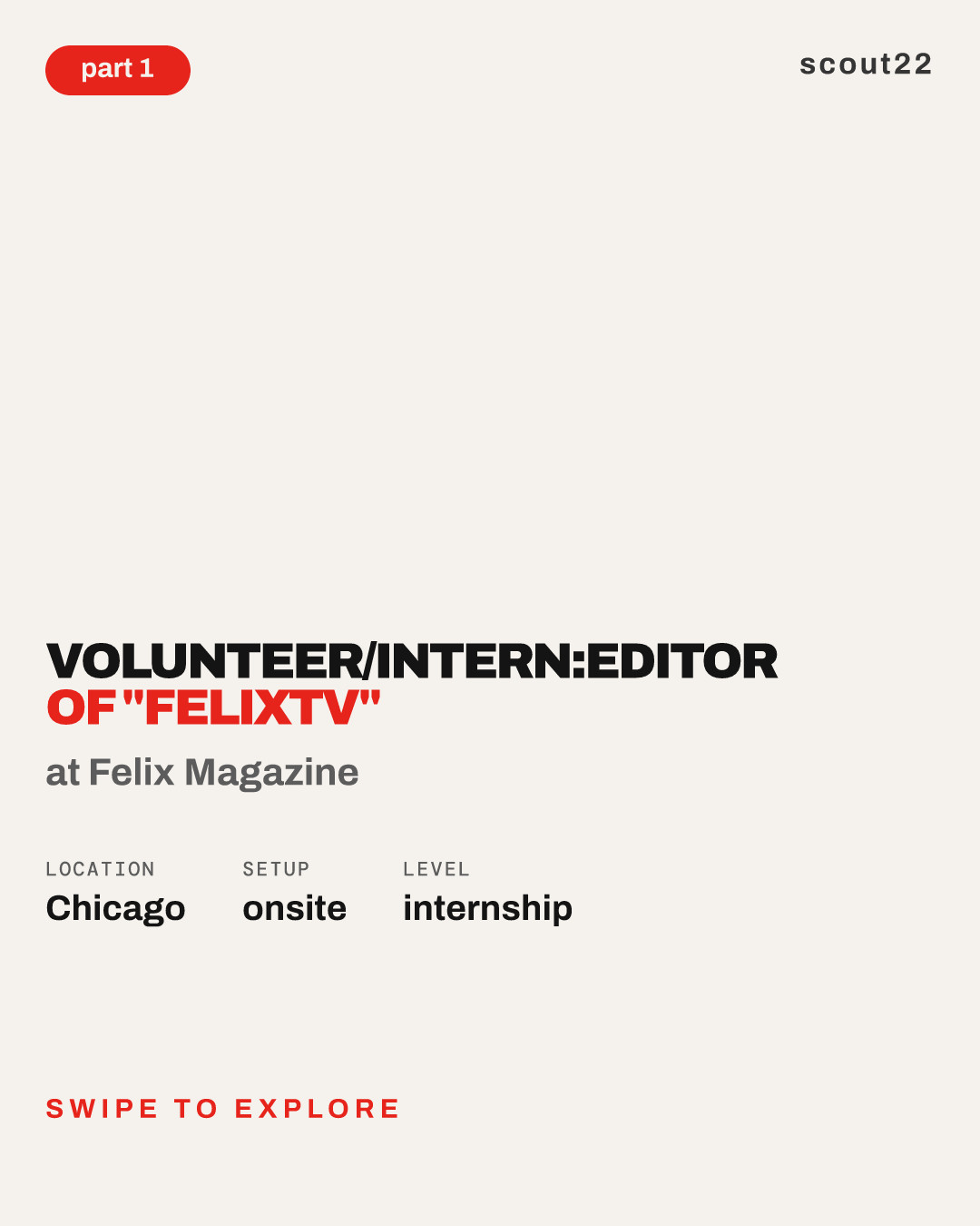 Volunteer/Intern:Editor of "FelixTV" at Felix Magazine