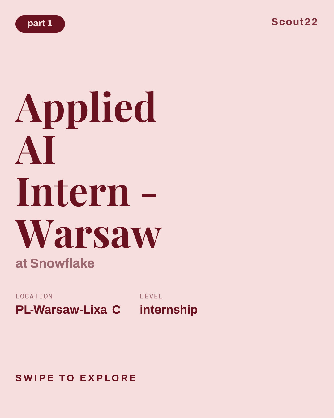 Applied AI Intern - Warsaw at Snowflake