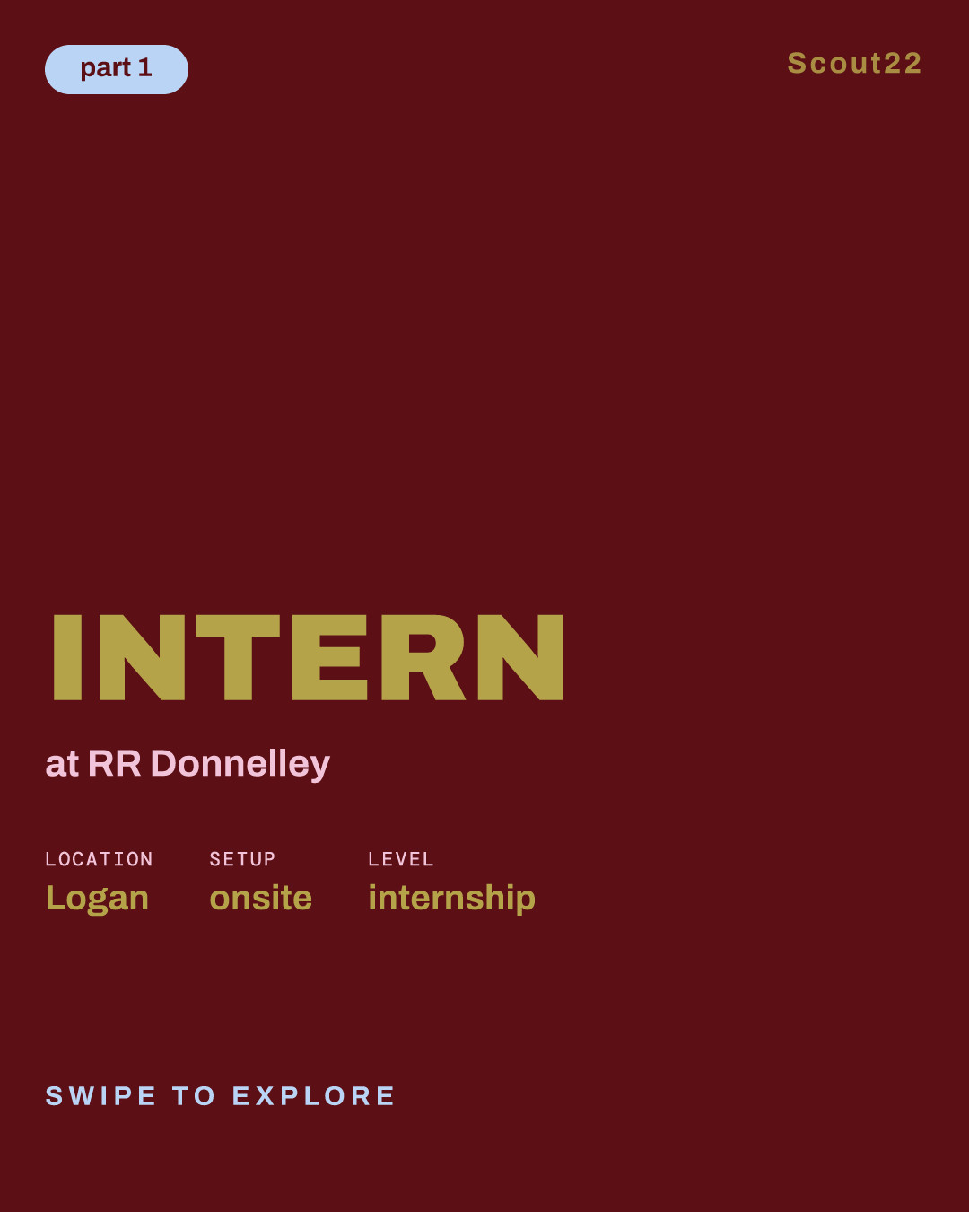 Intern at RR Donnelley
