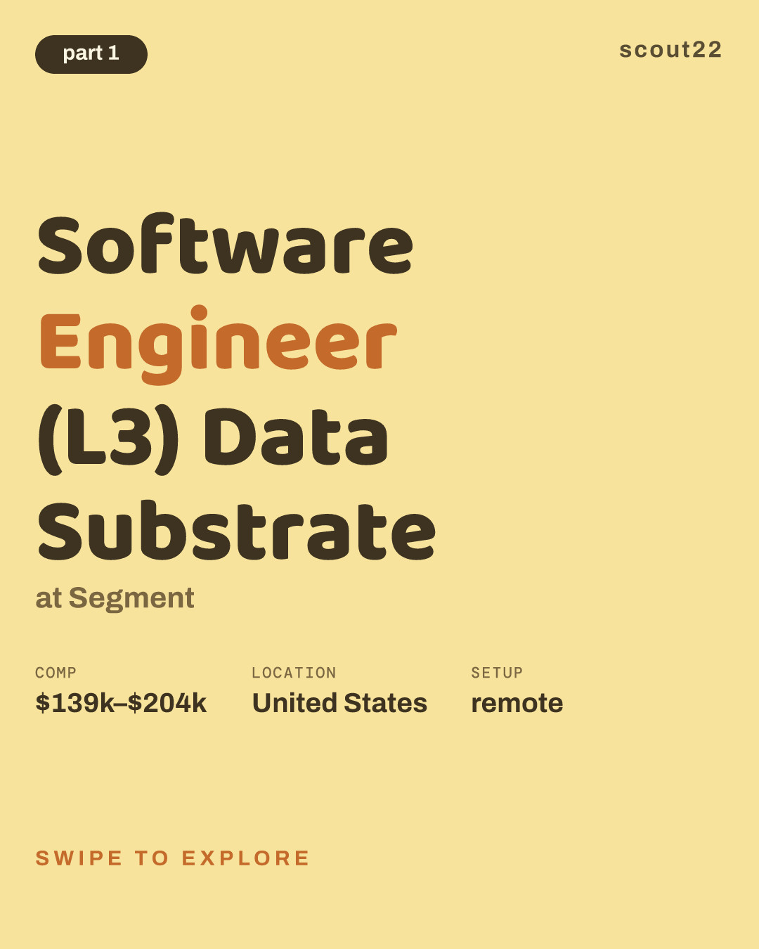 Software Engineer (L3) Data Substrate at Segment