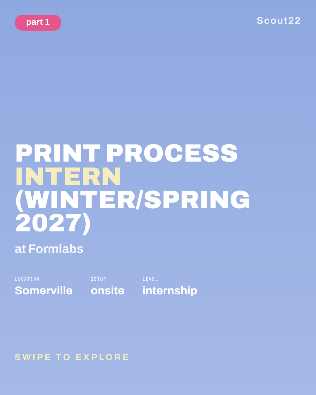 Print Process Intern (Winter/Spring 2027) at Formlabs