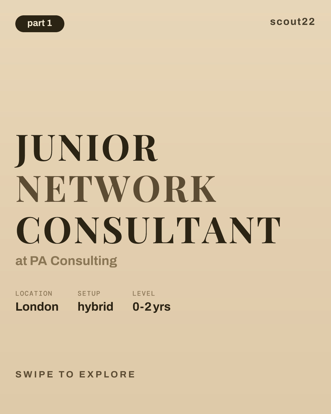 Junior Network Consultant at PA Consulting