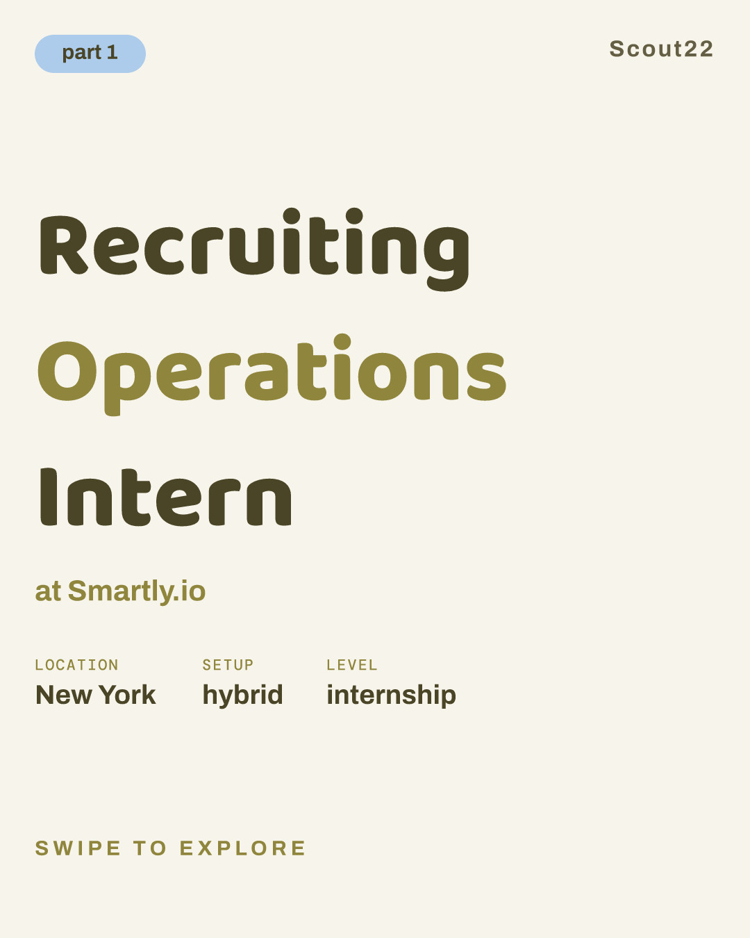 Recruiting Operations Intern at Smartly.io