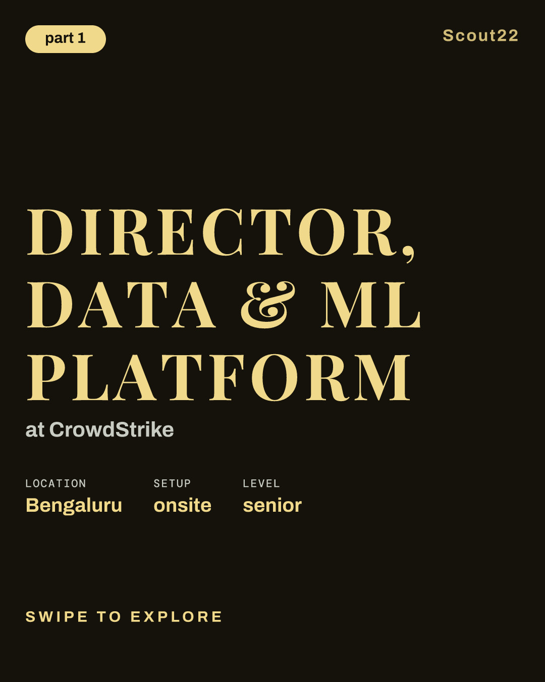 Director, Data & ML Platform at CrowdStrike