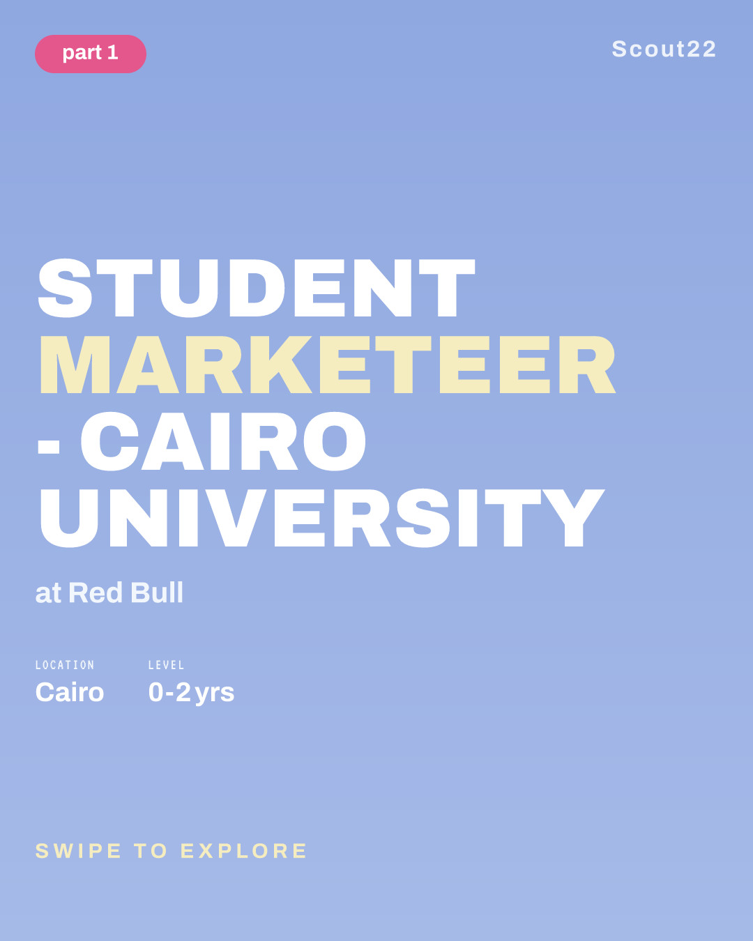 Student Marketeer - Cairo University at Red Bull