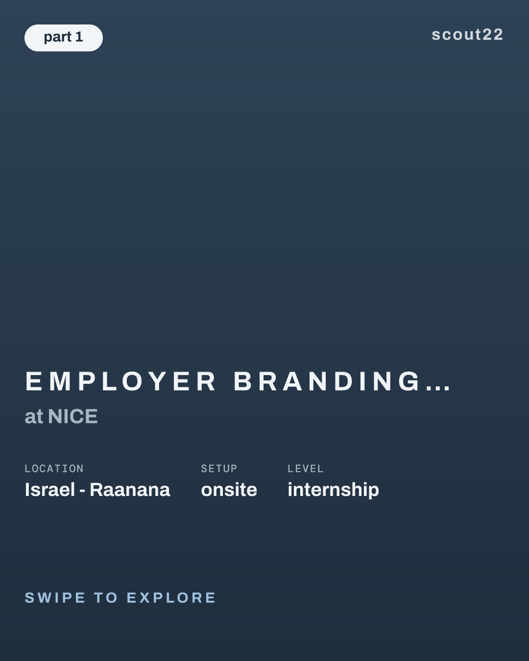 Employer Branding Student (Temporary ) at NICE