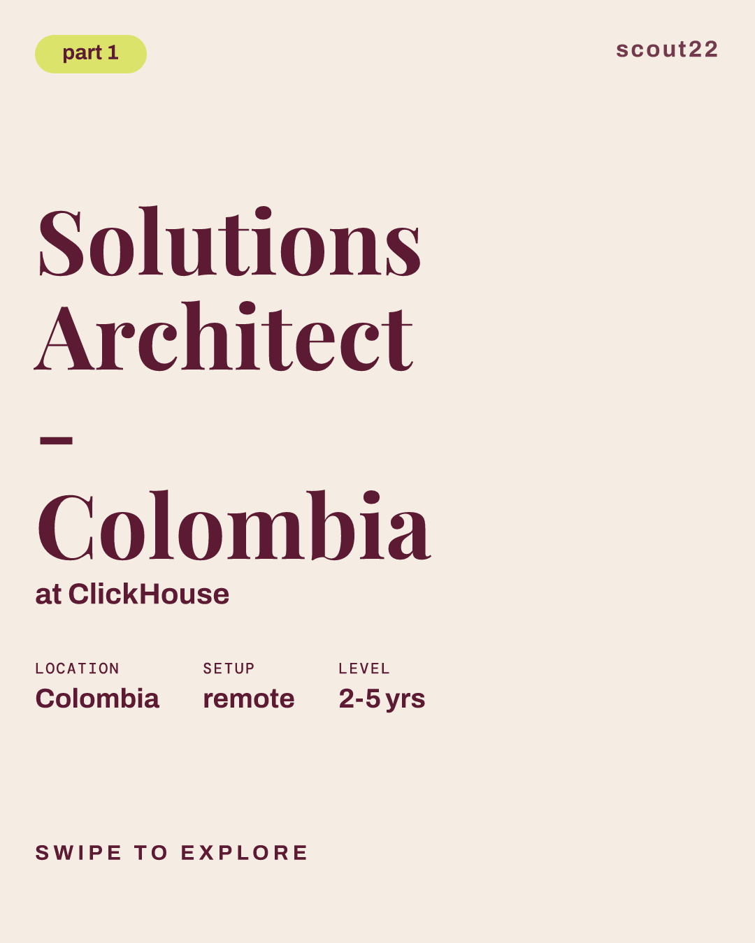 Solutions Architect - Colombia at ClickHouse