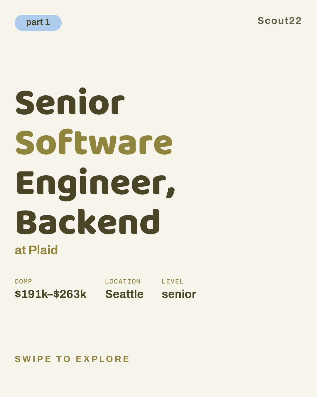 Senior Software Engineer, Backend at Plaid