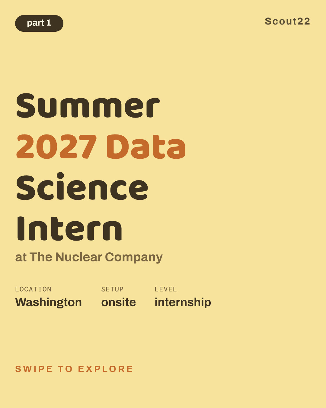 Summer 2027 Data Science Intern at The Nuclear Company