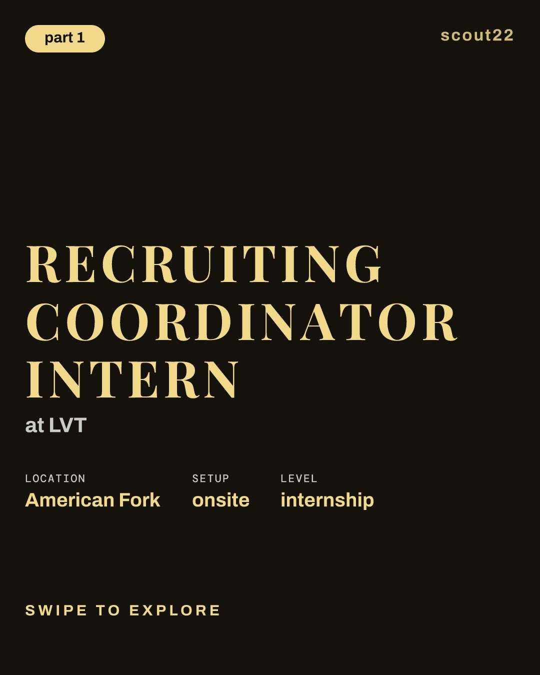 Recruiting Coordinator Intern at LVT
