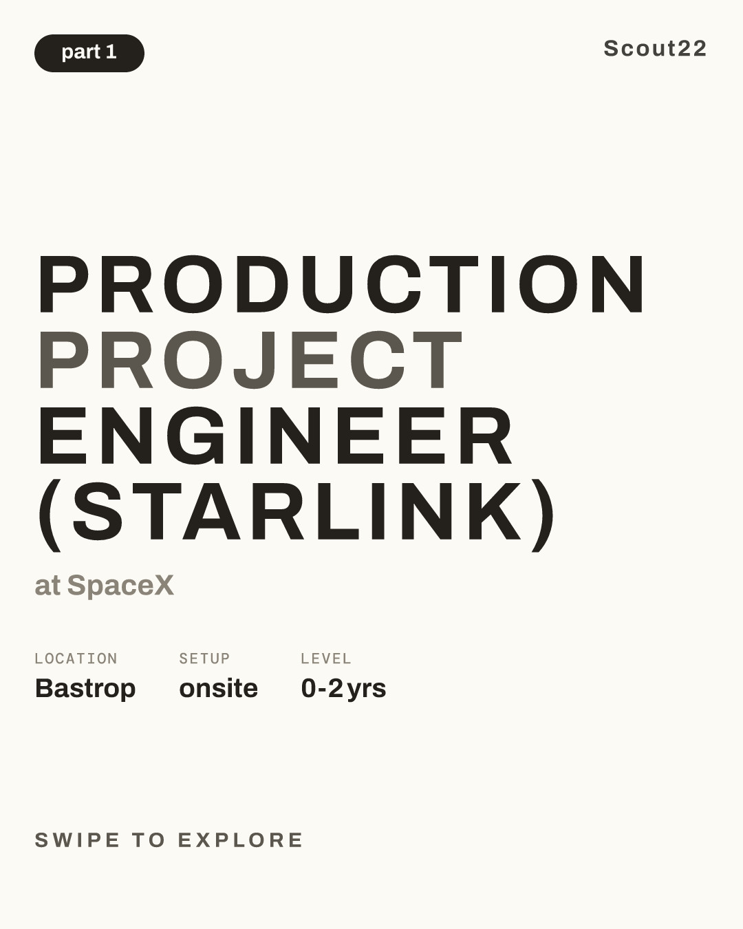 Production Project Engineer (Starlink) at SpaceX