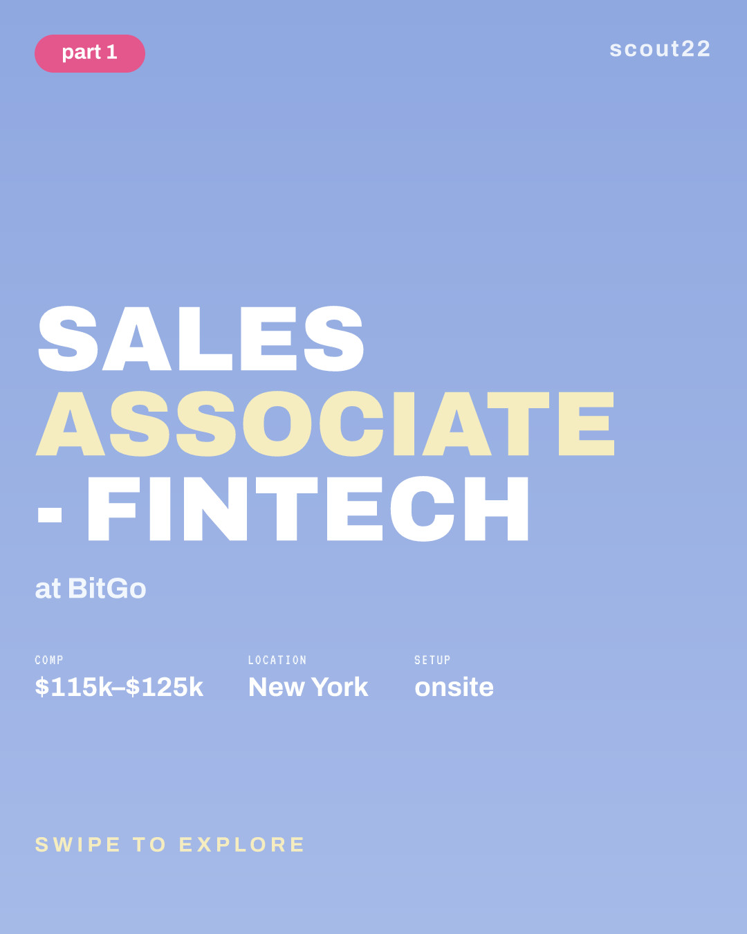 Sales Associate - Fintech at BitGo