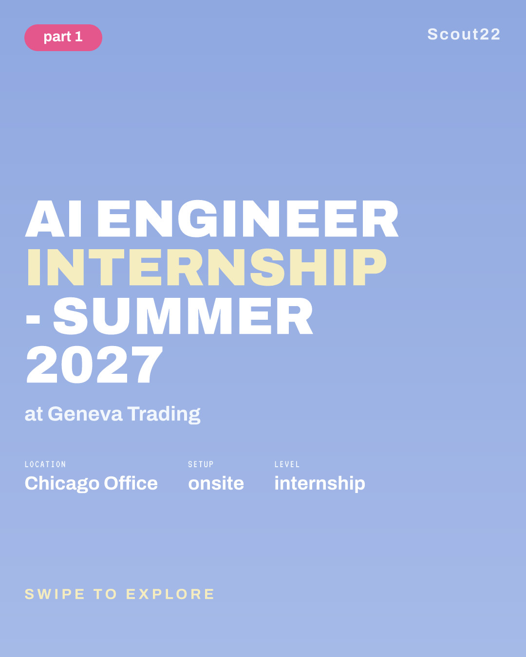 AI Engineer Internship - Summer 2027 at Geneva Trading