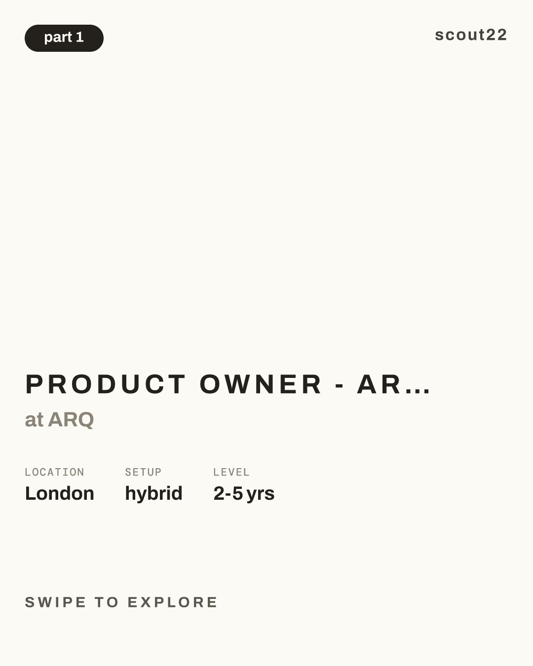 Product Owner - ARQ Operating System at ARQ