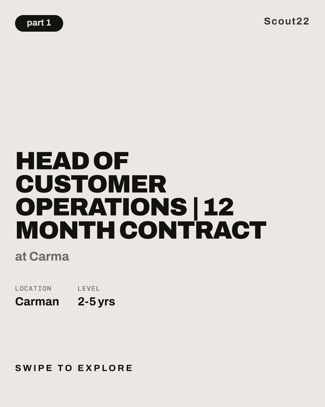 Head of Customer Operations | 12 Month Contract at Carma