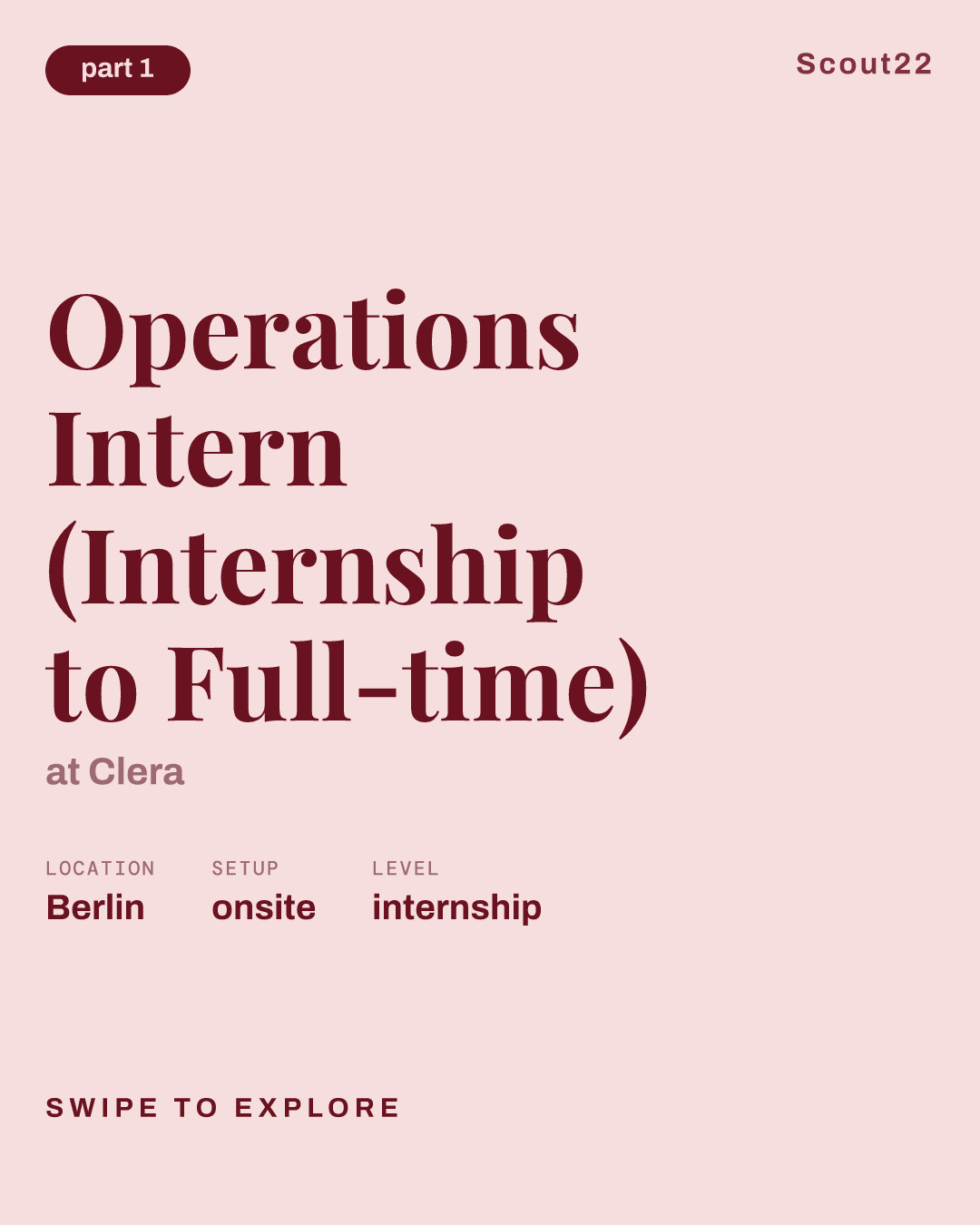 Operations Intern (Internship to Full-time) at Clera