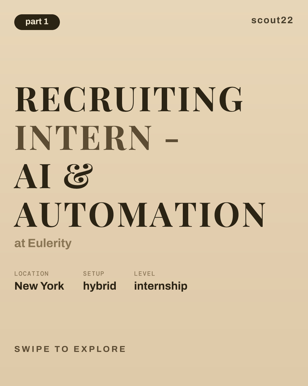 Recruiting Intern - AI & Automation at Eulerity