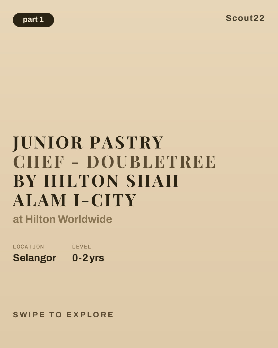 Junior Pastry Chef - DoubleTree by Hilton Shah Alam i-City at Hilton Worldwide