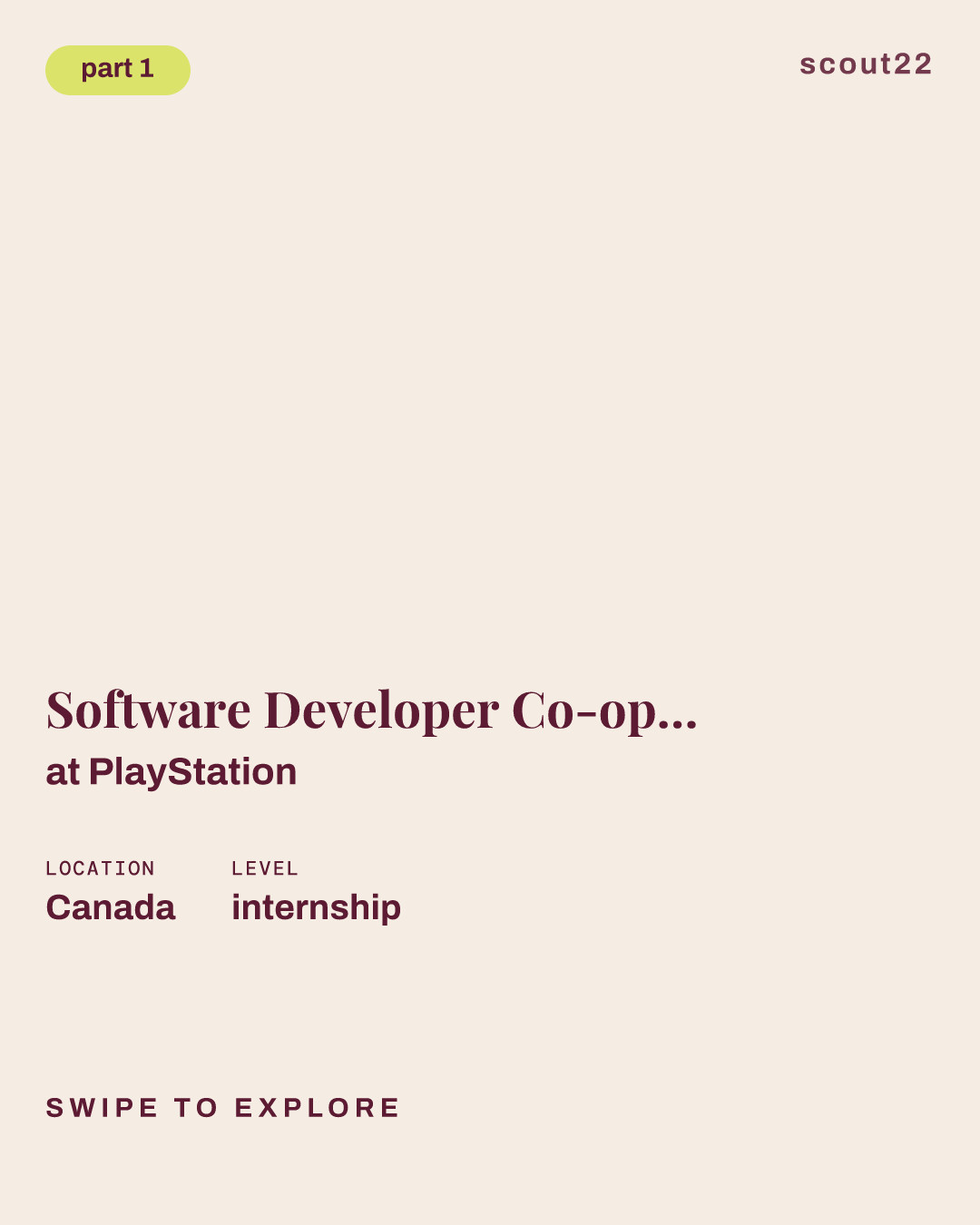 Software Developer Co-op - Build & Tools at PlayStation
