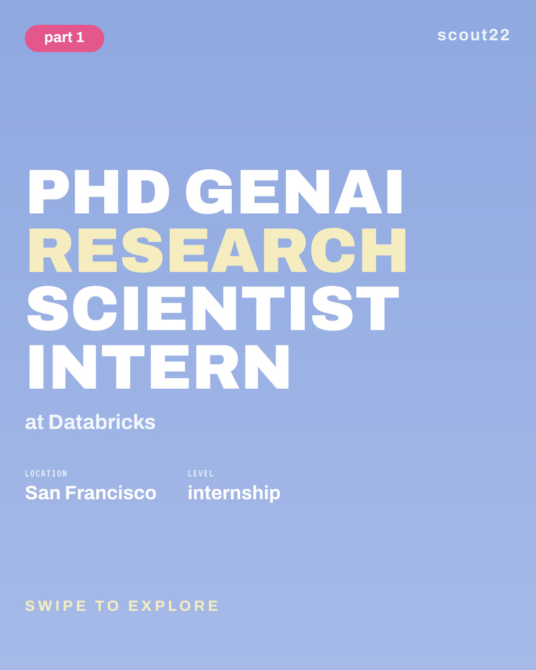 PhD GenAI Research Scientist Intern at Databricks