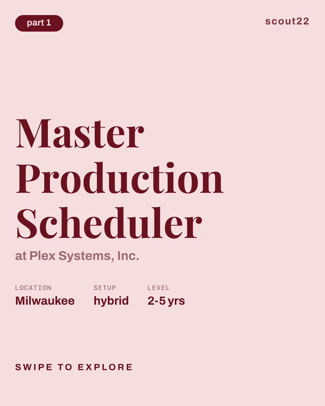 Master Production Scheduler at Plex Systems, Inc.