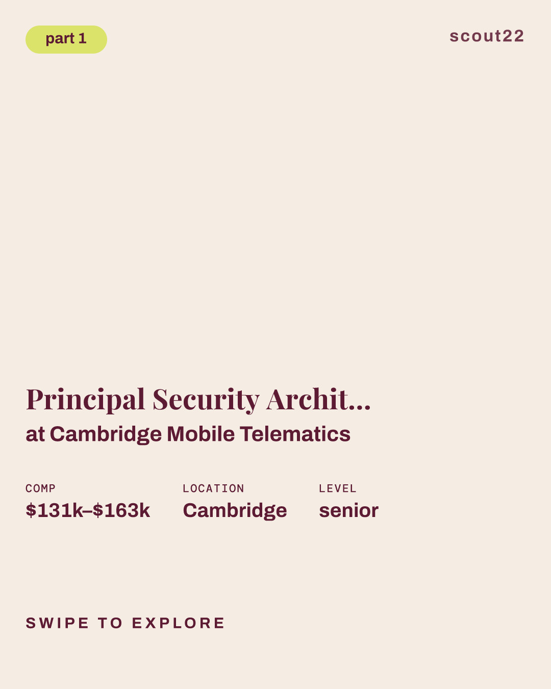 Principal Security Architect, Product & Application at Cambridge Mobile Telematics