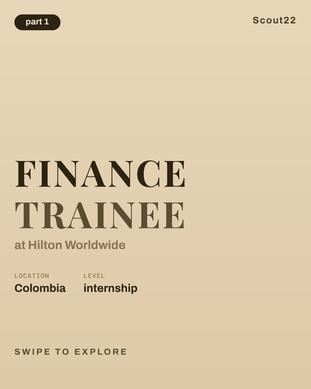 Finance Trainee at Hilton Worldwide