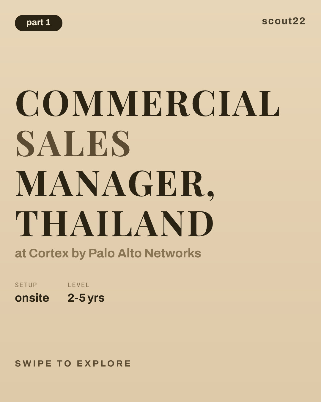 Commercial Sales Manager, Thailand at Cortex by Palo Alto Networks