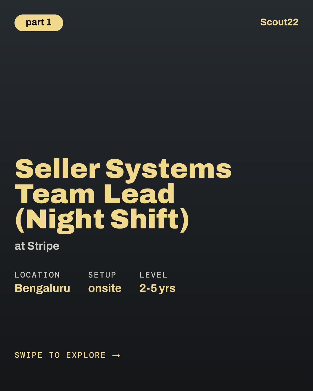 Seller Systems Team Lead (Night Shift) at Stripe