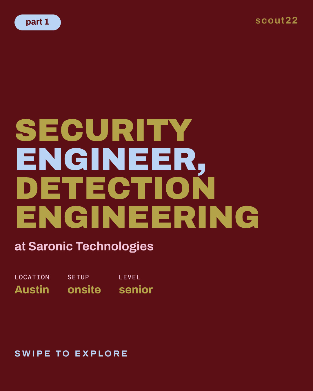 Security Engineer, Detection Engineering at Saronic Technologies