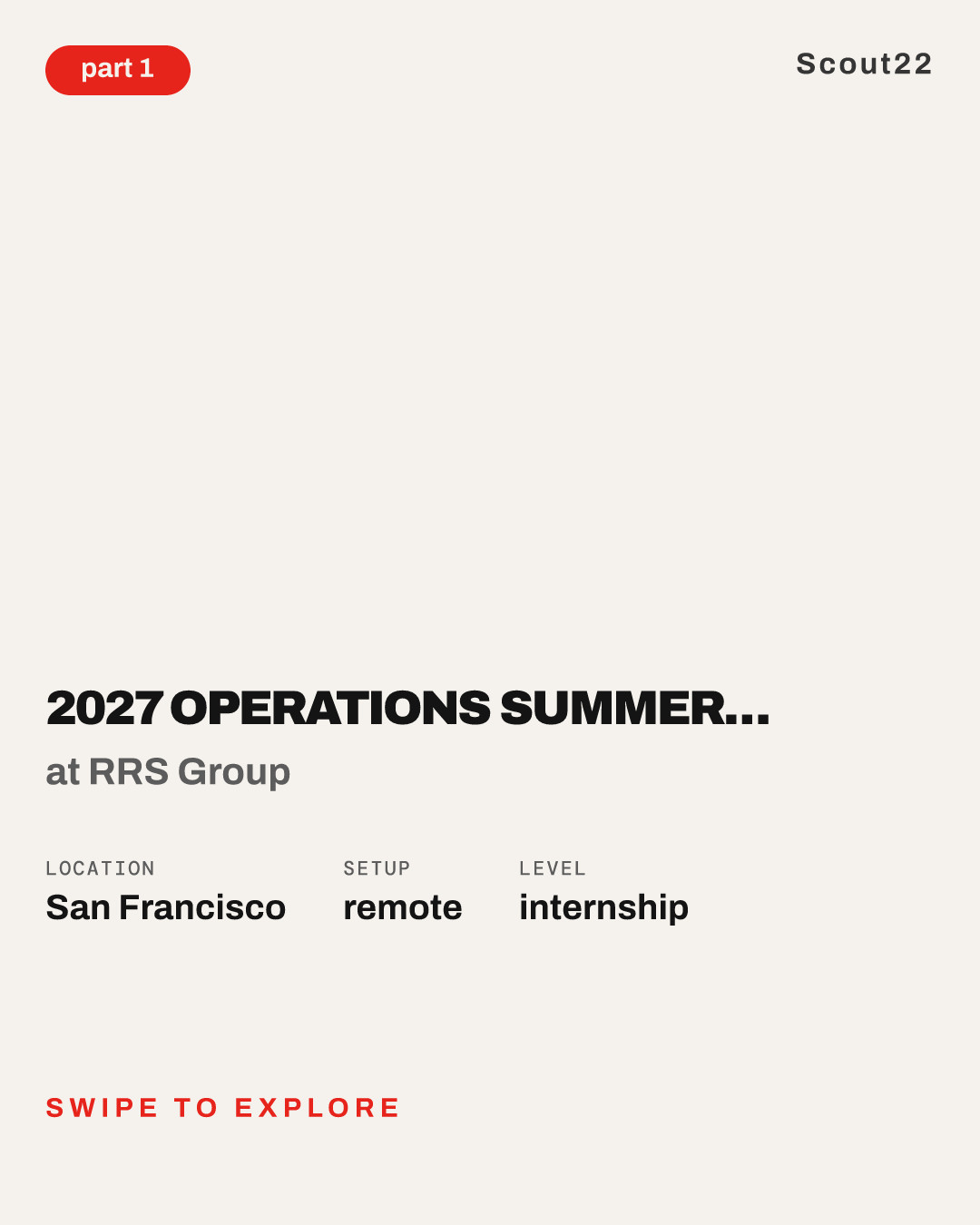2027 Operations Summer Analyst Program ( San Francisco, Mexico City, London , and San Jose, Costa Rica) at RRS Group