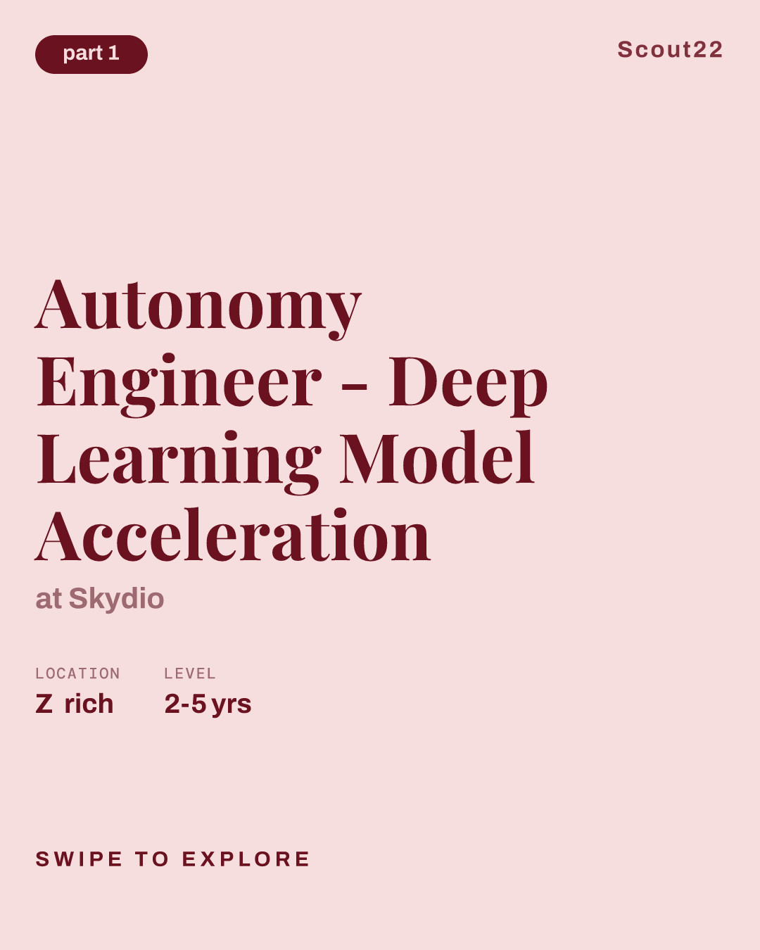 Autonomy Engineer - Deep Learning Model Acceleration at Skydio