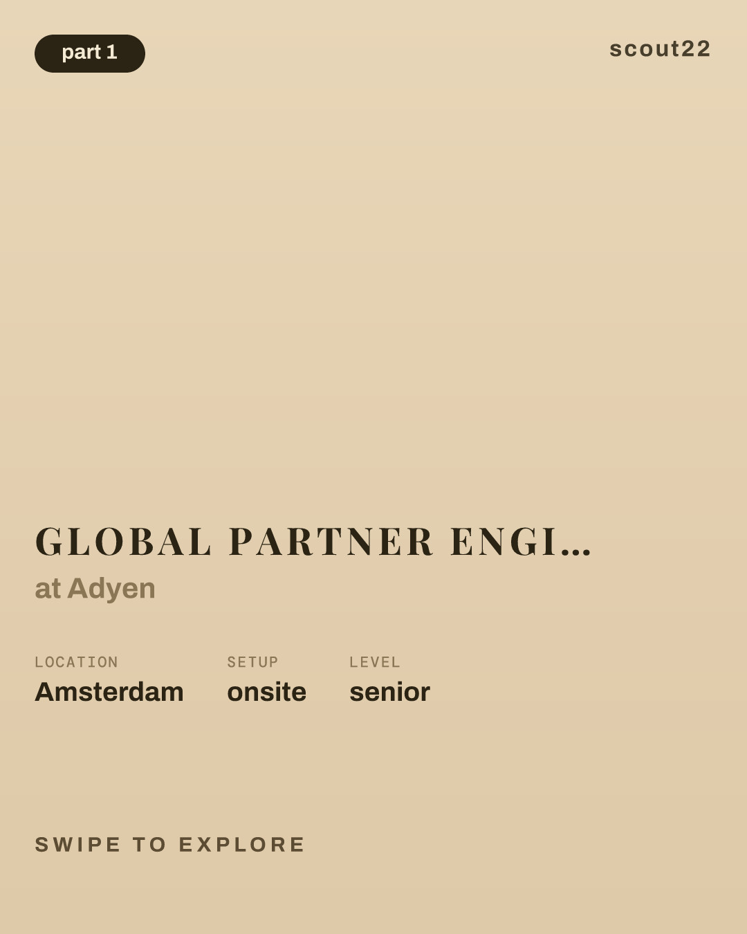 Global Partner Engineering Manager, Payments at Adyen