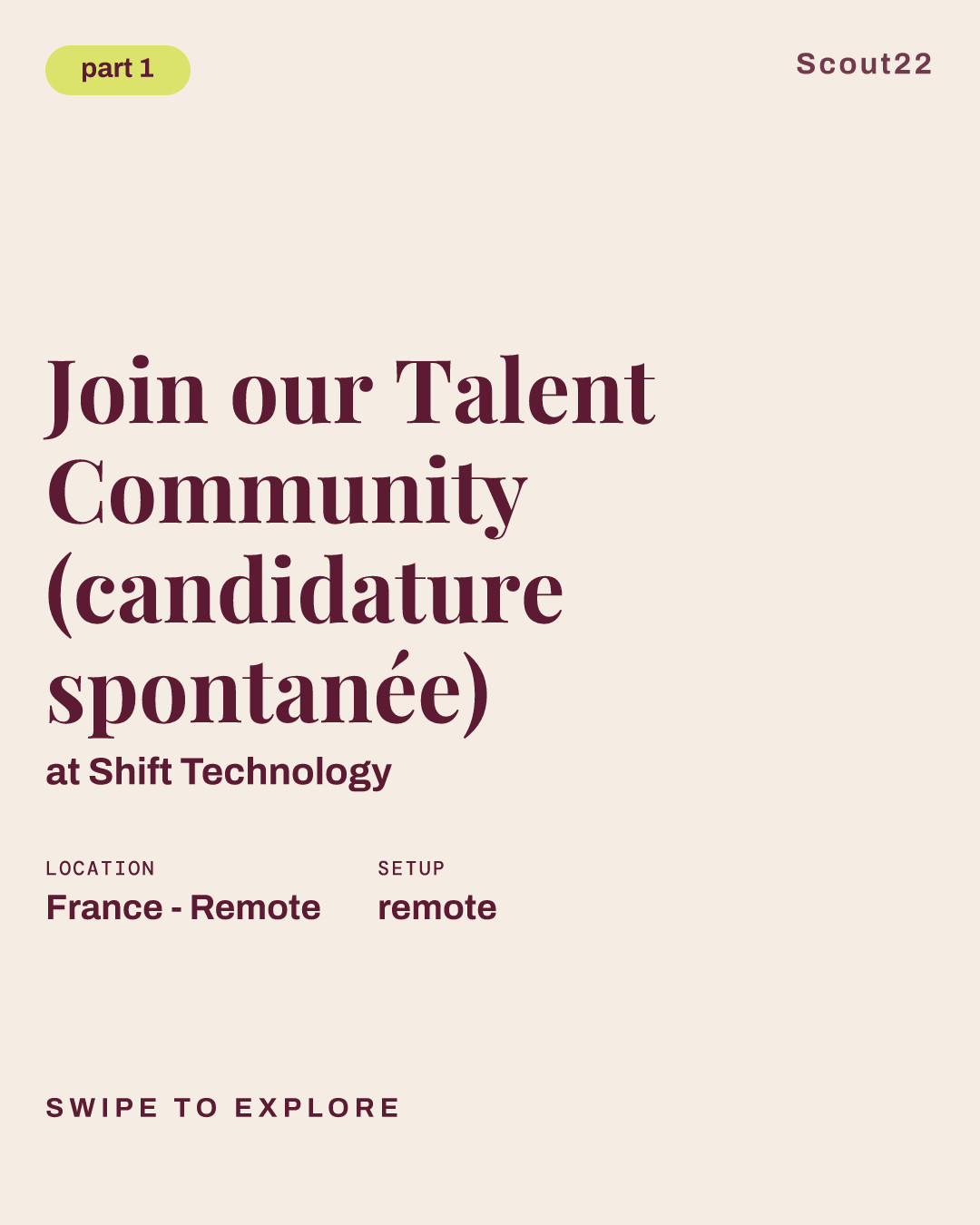 Join our Talent Community (candidature spontanée) at Shift Technology