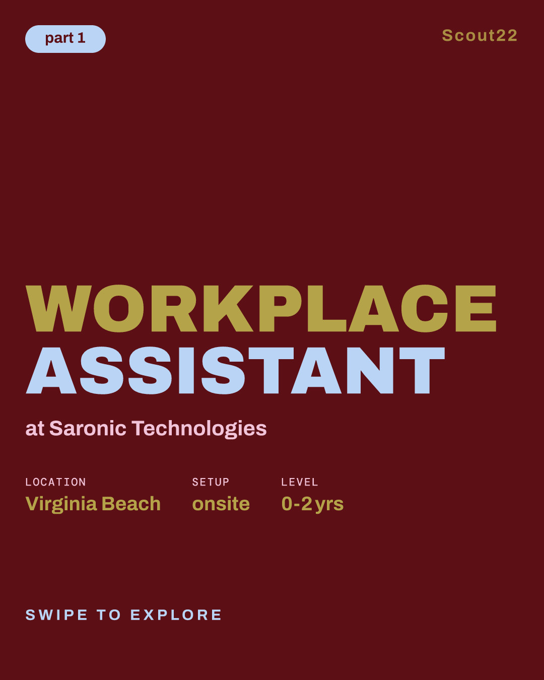 Workplace Assistant at Saronic Technologies